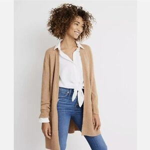 Madewell cozy Walker merino wool blend cardigan sweater Spring Layering